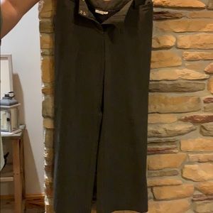 Gray wide leg trousers